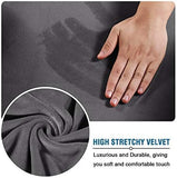 4 Pieces Thick Velvet Sofa Covers Couch Covers for 3 Chion Couch Sofa High Stretch Slipcovers V1258-DP02-F-620