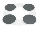 Dining Table Turntable Reusable Tabletop Slide Rail Manual Rotating Tray Round Serving Plate for V1294-YM0901-3118240225911
