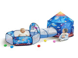 3 in 1 Kids Play Tent with Tunnel for Boys, Girls, Babies and Toddlers, Royal Blue Color Rocket V767-VVR-PPSDZPX3DHJ0CMQ25V0