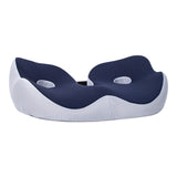 Seating Cushion Soft Comfortable Breathable Buckle Curved Chair Cushion for Office Working Dark Blue V1294-YM0703-3117230047612