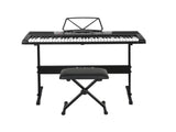 Alpha 61 Keys Electronic Piano Keyboard Digital Electric w/ Stand Stool Speaker EK-JK-63-BK-H-B01