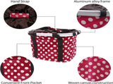 Dog Bike Basket, Foldable Bicycle Basket with Handlebar Mount, Quick Release Detachable Front Basket V1237-ZY-924-262