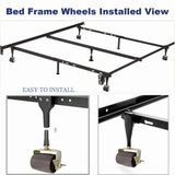 Bed Casters, Bed Frame Wheels Rollers for Bed Replacement Parts Heavy Capacity Bed Roller Wheels V1369-AZ3-W-11762