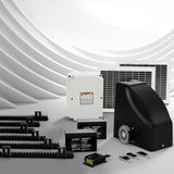 LockMaster Automatic Sliding Gate Opener Kit 20W Solar 6M 600KG GO-SLIDE-M01-20W-RAILX3