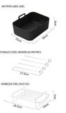 9-Piece Air Fryer Accessories Set - Silicone Liners, Grill Racks, Cooking Tools V888-ELOSUNG15243