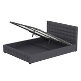 Milano Decor Eden Gas Lift Bed - Dark Grey - King ABM-10001888