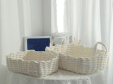 Cotton Rope Storage Basket Hand Knitting Nordic Style Desktop Storage Organizer for Key Snacks V1294-YM0626-3117220295112