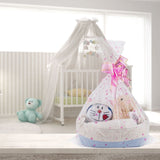 Cotton Rope Woven Cotton Storage Basket, Folding V1366-AZ2-W-18336