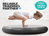 Powertrain 20cm Thick 1m Airtrack Spot Round Inflatable Gymnastics Tumbling Mat Air Track - Bla IFM-XBO-01R-GBK