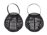 Solar Garden Lantern LED Outdoor Solar Lantern Waterproof Decorative Rattan Lantern For Patio V1294-YM0703-3119230045811