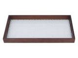 Serving Tray Walnut Wood Vintage Glass Cake Bread Breakfast Snack Plate Elegant Rectangle Tray V1294-YM0703-3118230019011