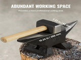 Single Horn Anvil, 22Lbs Cast Steel Anvil, High Hardness Rugged Round Horn Anvil Blacksmith, Large V952-ZT22LBITALIANJYDMV0