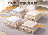 Artiss Bed Sheet Organisers Box 8Pcs Storage King Size Bedding Foldable Beige BSO-DIY-PAP02-BGX8