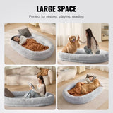 Human Dog Bed 1825x1220x254 mm Human Size Dog Bed Washable Faux Rabbit Fur V952-RLGCQBWTYXDMG98O7V0