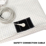 Bed Earthing Sheet Grounding Sheet Mat Large Bed Sheet Flat Sheet W/AU Plug 153x203cm V201-W12918152