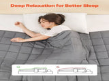Weighted Blanket, 11 kg, 1524 x 2032 mm Queen Size, Cooling Breathable Heavy Blanket with Glass V952-JZMTDLBT25LBKZUM5001V0