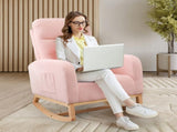 Levede Rocking Chair Ottoman Footrest With Side Pocket CH1146-PK