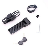 Adjustable Folding Bike Lock Anti Theft Cycling Padlock for Outdoor Use V1192-AZ-W-23881
