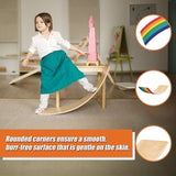 Wooden Wobble Balance Board for Kids Toddlers Adults V63-842171