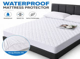 White Waterproof Quilted Protector - 4 Layer Breathable & Soft V888-ELOSUNG55461-3