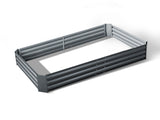 Green Fingers Garden Bed 150x90cm Planter Box Raised Container Galvanised Steel GARDEN-15090-ALUMGR