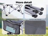 Weisshorn Camping Chair Adjustable Reclining Portable Outdoor Folding Chair Grey XFEL-CAMP-RE-OX2-GR