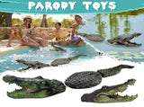 Realistic Floating Alligator Decoy for Pool and Pond, Life Size Floating Crocodile Statue for Garden V1192-AZ-W-33961