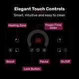 EUROCHEF 60cm 4 Zone Induction Cooktop, 7200W Electric, FlexZone Function, Touch Controls V219-COKICTEC641A