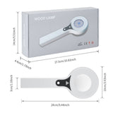 Wood's Lamp Skin Detector, One-Button Start with No Warm-Up, Clear Observation at 10cm Distance, LED V1232-WDJ-001
