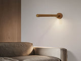 360&deg Rotatable Wooden Led Wall Lamp Magnetic USB Rechargeable Wall Sconces Battery Operated Night V1370-AZ4-03710