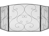 Fireplace Screen 3 Panel, Sturdy Iron Mesh Fireplace Screen, 122CM Spark Guard Cover, No V952-BLMHSFG4555I9GTXEV0