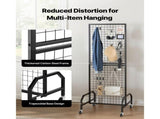 3 Packs Grid Wall Panels, 600 x 1640mm Wire Grid Panels Display Rack, Movable Art Display Shelf with V952-LSWGQ6070INC9Q86I001V0