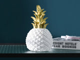 L Size White Pineapple Ornament Resin Artificial Pineapple Figurine Stature for Living Room Bedroom V1294-YM0901-210303ZB06-6