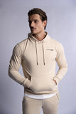 HARD HITTERS SLIM FIT TERRY HOODIE BEIGE X-LARGE V697-SLIM-FIT-TERRY-HOODIE-BEIGE-X-LARGE