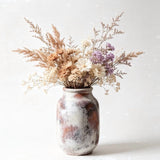 Hand-Thrown Vase 6 Inch Small Clay Vase for Dried Flowers - Unique Textured Ceramic Pottery V1366-AZ2-W-19448