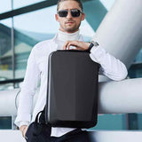 Black Gold Premium Hard Shell Business Backpack with TSA Lock and USB Charging Port, Waterproof V888-ELOSUNG17228