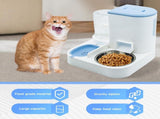 Automatic Pet Feeder and Water Bowl for Dogs and Cats - Blue V1258-DP02-BOL-553