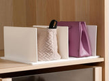 Shelf Divider for Closet, White Purse Organizer Adjustable Storage Handbag Organizers Closets V1259-DP01-A-731