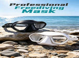 High definition tempered glass scuba diving low volume diving mirror,white V1363-OS-16-WHITE