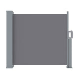 Instahut Side Awning Sun Shade Outdoor Blinds Retractable Screen 1X3M Grey AWN-B-SIDE-FC-100-GREY