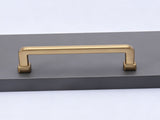 96mm Hole Spacing Square Straight Cabinet Pull 6pcs V1221-XM-LB357-GM22
