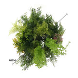 Premium Hanging Artificial Plant Arrangement with Gold Frame 40cm V637-DP8888882