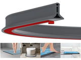 2m Self-Adhesive Shower Strip, 4cm High Waterproof Rubber Strip for Bathroom and Kitchen, Shower V1188-MS-318-4-02