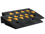Rubber Curb Ramp 2 Pack, 12.7 cm Rise Height Heavy-Duty 15 tons Load Capacity Threshold Ramps, V952-SJDLYPDGB2190CQUPV0