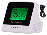 400-5000ppm Air Quality Detector CO Temperature Humidity Monitor with Clock USB Charging V1294-YM0901-3113210099011