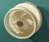 USB Rechargeable Auto Oscillation Tilt Adjustable Cordless Fan with Remote Control and Night Light V915-EL0111
