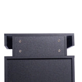 Levede Bedside Tables Side Table 2 Drawers Black FU6001-BK