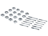 40Pcs M3-M12 Screw Nut Tap and Die Set with Wrenches and Thread Gauge Heavy Duty Hand Tools V1294-YM0722-JY04295