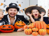 7pcs Simulated Pumpkin Glossy Paint Lightweight Creative Reusable Foam Pumpkin for Decoration Prop V1294-YM0901-3115240060512