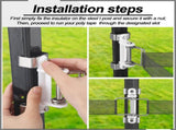 10 Pcs T Post Polytape Corner Insulator Electric Fence Insulators T Post End Insulator for Posts, V1258-DP02-C-2807